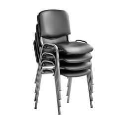 Chaises empilées pour visiteurs / bureaux en PVC